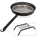 Renaissance Fair Medieval Campfire Grill & Skillet Cast Iron Replica Reenactment Cookwarethumb 2