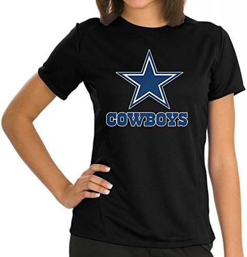 cowboy dallas team for Medium Black women T shirt