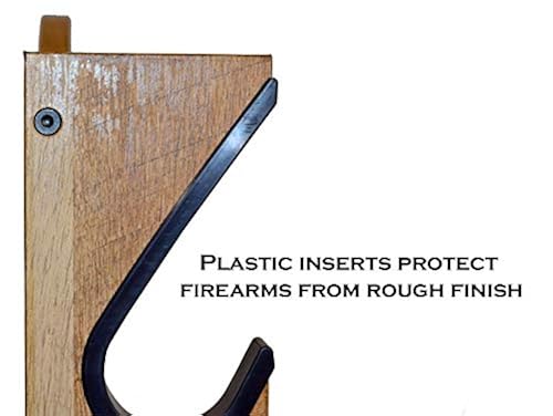 Old Cedar Outfitters Wall Mount Gun Rack - Holds 5 Rifles With Distressed Barnwood Finish