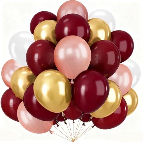 Burgundy, Gold, Rose Gold, White