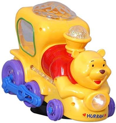 BabyBaba Musical Train with Light & Sound Bumps and go Action (Multicolor)
