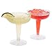 Prestee DRINKET PLASTIC CHAMPAGNE GLASSES/CHAMPAGNE COUPE | 4 Ounce 2 Piece Martini Toasting Glasses 100 Pack | Disposable Champagne Flutes Bulk Pack Perfect for Wedding/Party Cocktail Cups