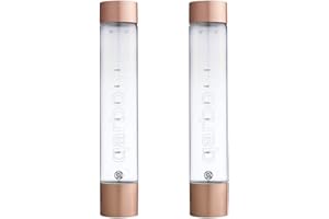 Twenty39 qarbo CLASSIC 1L Water Bottles for Sparkling Water Maker and Fruit Infuser - Set of 2 (Bronze)