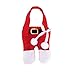 6PCS Santa Suit Christmas Silverware Holder Pockets Red Kitchen Cutlery Bag Santa Suit Dinner Flatware Holders