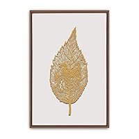 Framed Canvas Wall Art Leaf Canvas Prints Home Artwork Decoration for Living Room,Bedroom - 16x24 inches