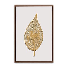 Framed Canvas Wall Art Leaf Canvas Prints Home Artwork Decoration for Living Room,Bedroom - 16x24 inches