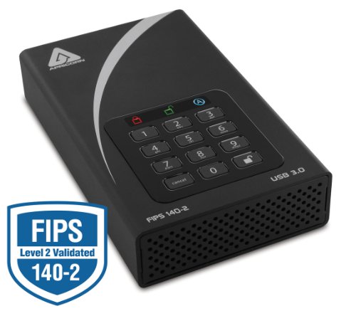 Apricorn ADT-3PL256F-10TB Aegis Padlock FIPS Validated USB 3.0 256-bit Hardware Encrypted Drive