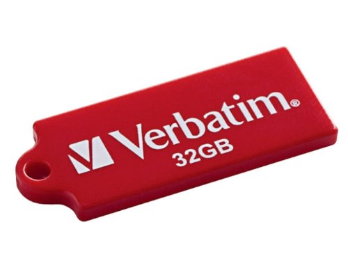 Verbatim TUFF 'N' TINY 32 GB USB 2.0 Flash Drive, Red 97465