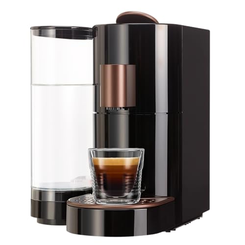 K-Fee System K-Fee Twins II Machine À Capsules Pour Café, Thé Et Cacao - Machine À Café Pour Grandes Tasses - Chauffage Rapide - Réservoir D'Eau De 2,3 L - 19 Bar - Noir Et Cuivre