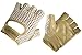 AERO|TECH|DESIGNS | Crochet Cycling Gloves | Natural Leather Padded Palms | Large | Beige