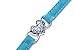 BINGPET BA3009 Soft Velvet Safe Cat Adjustable Collar with Crystal Heart Charm and Bells , Blue