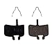 Juscycling Resin Organic Semi-Metal Brake Pads for Hayes FX-Mag HMX MX1 MX-1 Hayes 9 HMX-2 HFX9 Mag MX,Smooth Braking,Low Noise, Long Life, Kevlar, Copper, 2 Pairs