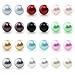 Assorted Mixed Color Wholesale Lot Glass Pearl Earrings Studs Gift Set, Stainless Steel Earrings Pin, Hypoallergenic