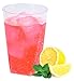 Crystal-Clear 10 oz Heavy Duty Party Tumblers | Square Bottom Tumblers - Plastic Cups | 100 Count | Disposable or Reusable