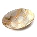 Red Pomegranate 3000-1 Thassos Oval Serving Bowl, One Size, White/Gold