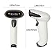 Wireless USB Barcode Scanner,Symcode Handheld Automatic CCD Barcode Scanner Reader 2.4GHz Wireless & USB2.0 Wired, Support Mac OS X, Android, Windows 10 and iOS 9