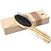 Gisala Detangling Scalp Massage Hair Comb Wooden Bristle Cushioned Hair Brush for Adults & Kids