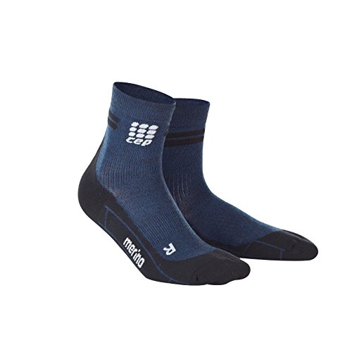 CEP Women's Dynamic+ Merino Short Socks, Navy/Black, III - Thumbnail 2