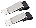 2 PCS Traveler Notebook Leather Pen Holder Pencil Pen Loop Steel Clip (Black)