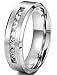 Jstyle Jewelry 8MM Titanium Rings for Men Wedding Engagement Rings Promise Size 8