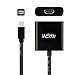 WEme Mini DisplayPort DP (Thunderbolt 2 Port Compatible) to HDMI HDTV Male to Female Adapter Converter for Apple MacBook, Microsoft Surface Pro, Google Chromebook and More, Black