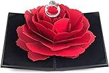 Creative Rose Engagement Ring Box Coin Jewelry Gift Box