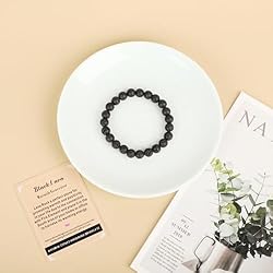 AD Beads Handmade Gemstone Stretch Elastic Bracelet