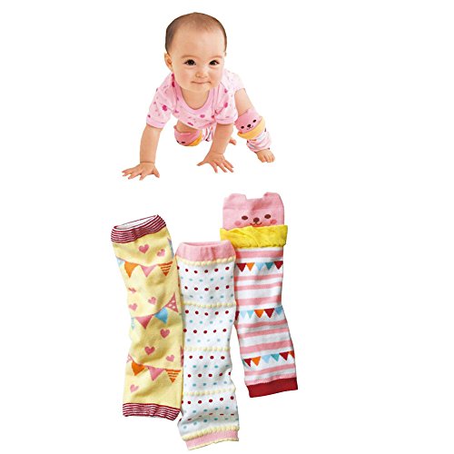 Lucky Staryuan Set of 6 Cotton Baby Cartoon Kneepads Leg Protector Style 1 - Thumbnail 2