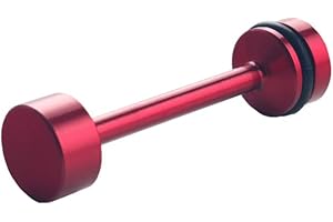 JGR LS Engine Billet Aluminum Oil Diverter Barbell Galley Plug Fits GM Gen III & IV LS Engines LS1 LS2 LS3 LS6 LS7 LS9 LQ4 LQ9 4.8L 5.3L 6.0L 6.2L Red