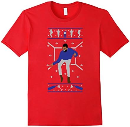 1-800 Hotline Bling Ugly Christmas T-shirt Sweater - Male Small - Red