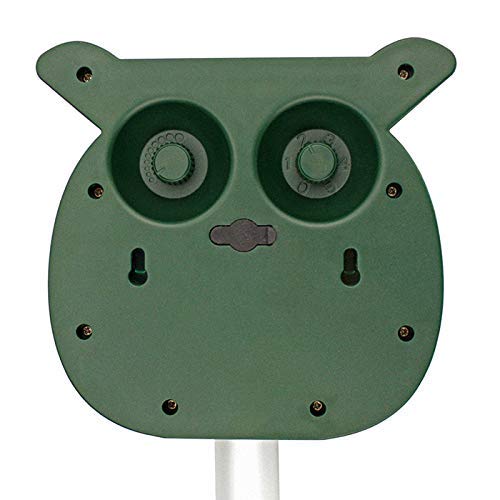 ZOVENCHI Pest Repeller, Solar Powered Ultrasonic Animal Repeller with Ultrasonic Sound, Motion Sensor and Flashing Light Waterproof Outdoor pest Repeller for Cats, Dogs, Squirrels, Moles, Rats