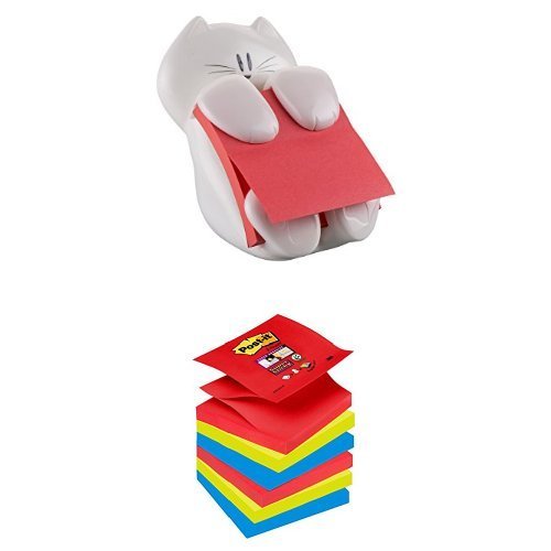 Postit ZNote Dispenser with Cat Design Funny sticky notes dispenser