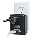 Tripp Lite 1 Outlet Portable Surge Protector Power Strip, Direct Plug In, 2 USB, & $5,000 INSURANCE (SK10USB)