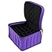 Jmkcoz 30 Bottles Essential Oil Carrying Case Shockproof Essential Oils Organizer Travel Bag Suitable for 5ml,10ml,15ml Bottles Purple with Portable Handle and Double Zipper