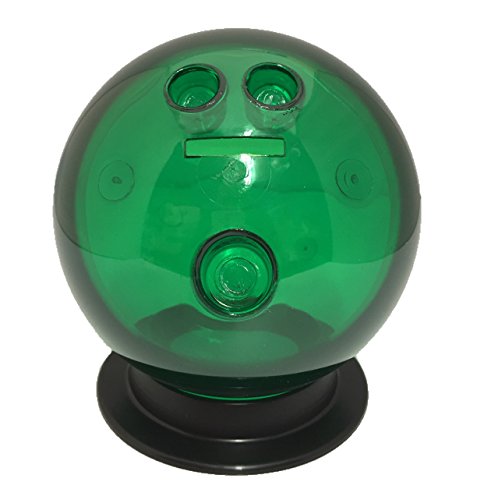 Sierra Novelty Bowling Stuff Bowling Ball Coin Bank with Stand (Green)
