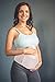 Plus Size Maternity Belt with 2 Baby Bibs by HealthySam - Breathable Belly Band for Pregnancy - Lower Back and Pelvic Support - Comfortable Prenatal Cradle - Postpartum Belly Wrap - One Size - Beige