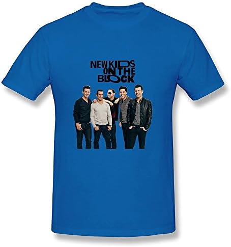 WANXIN Men's New Kids On The Block T-shirt Size M RoyalBlue