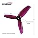 12pcs Gemfan 4052 4 inch 3-Blade Propellers Props Triblade CW CCW Propeller for 2205 2206 2207 Brushless Motor and 160 180 210 220 230 260 FPV Drone Racing Quadcopter Frame Kit by Crazepony (Purple)