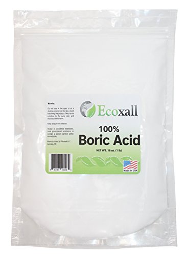 Ecoxall - Fine Granular Boric Acid Powder 99.9% Pure Anhydrous 1 lb. Bag