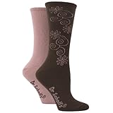 Dr. Scholl's For Her Floral Crew Trouser Sock 2 Pair