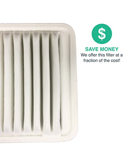 4 Replacements for Toyota Panel Vehicle Air Filter, Maximum Air Flow, 1.86" x 7.92" x 11.54" in., Compatible With Part # A35649 & CA10171, by Think Crucial - Thumbnail 3