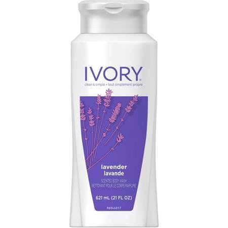 Ivory Lavender Body Wash, 21 Fl Oz (Pack of 2)