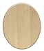 Walnut Hollow 1838 Basswood Oval Plaque, 8 x 11 x 0.75 for Woodburning, Painting or Chip Carving