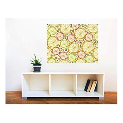 Wall26 Removable Wall Sticker/Wall Mural - Seamless Floral Pattern | Creative Window View Home Decor/Wall Decor - 36