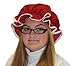 Alexanders Costumes Women's Mrs. Claus Mop Hat, Red, One Size
