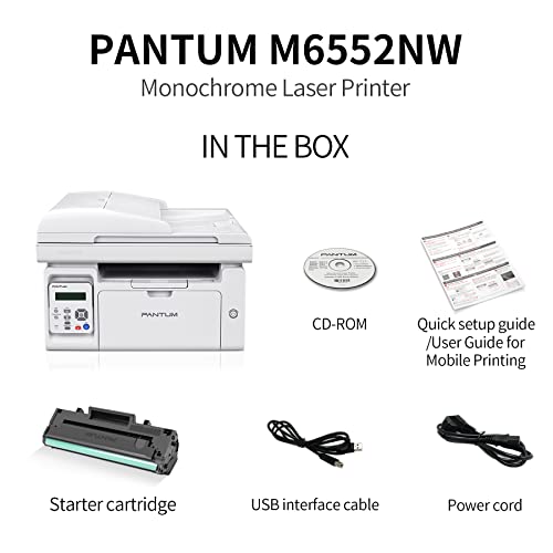 Pantum M6552NW Monochrome Laser Multifunction Printer with Wireless