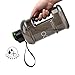 SOCOO Sport Water Bottle|1/3 Reusable Gallon Water Jug | 34oz/1.0 Litre Kids Water Bottle| Healthy Hydration Big Water Bottle|BPA Free|Leak-Proof Plastic Water Bottle (1.0L Clear Black)