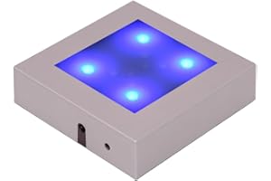 ZRENJHUS LED Light Base Lighted Base for Glass Art Light Stand Display Base Stand Colorful Lighted Square Stand Display Led Base for Crystal Artwork Party Decor