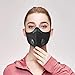 Treesine Dust Mask, Reusable Dust Breathing Mask Activated Carbon Dustproof Mask with Extra Carbon N99 Filters for Pollen Allergy Woodworking Mowing Running Cycling Outdoor Activities (Black)