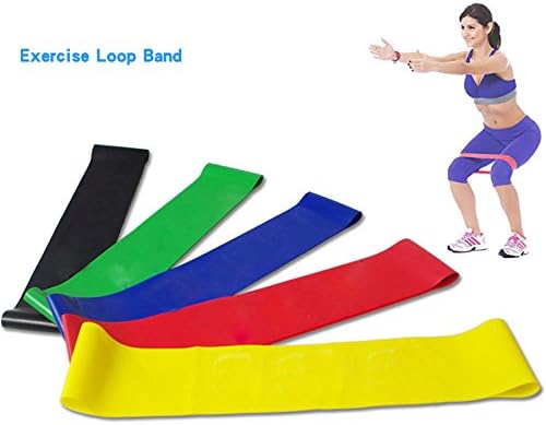 Sport Resistance Loop Bands - Best Home Gym Fitness Exercise Bands for Legs, Glutes, Cross Fit Workout, Physical Therapy Pilates Yoga 1PC (Random A)
